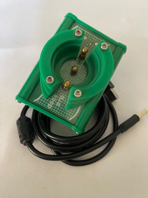 Green Doc Pro with its USB cable